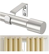 TONIAL Curtain Rod 16 to 30 Inch(1.3 to 2.5 ft), Adjustable Splicing Window Curtain Rods, 3/4 Dra...
