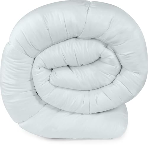 Image of Utopia Bedding Comforter Duvet Insert, Quilted Comforter with Corner Tabs, Box Stitched Down Alternative Comforters (Light Grey, Double)