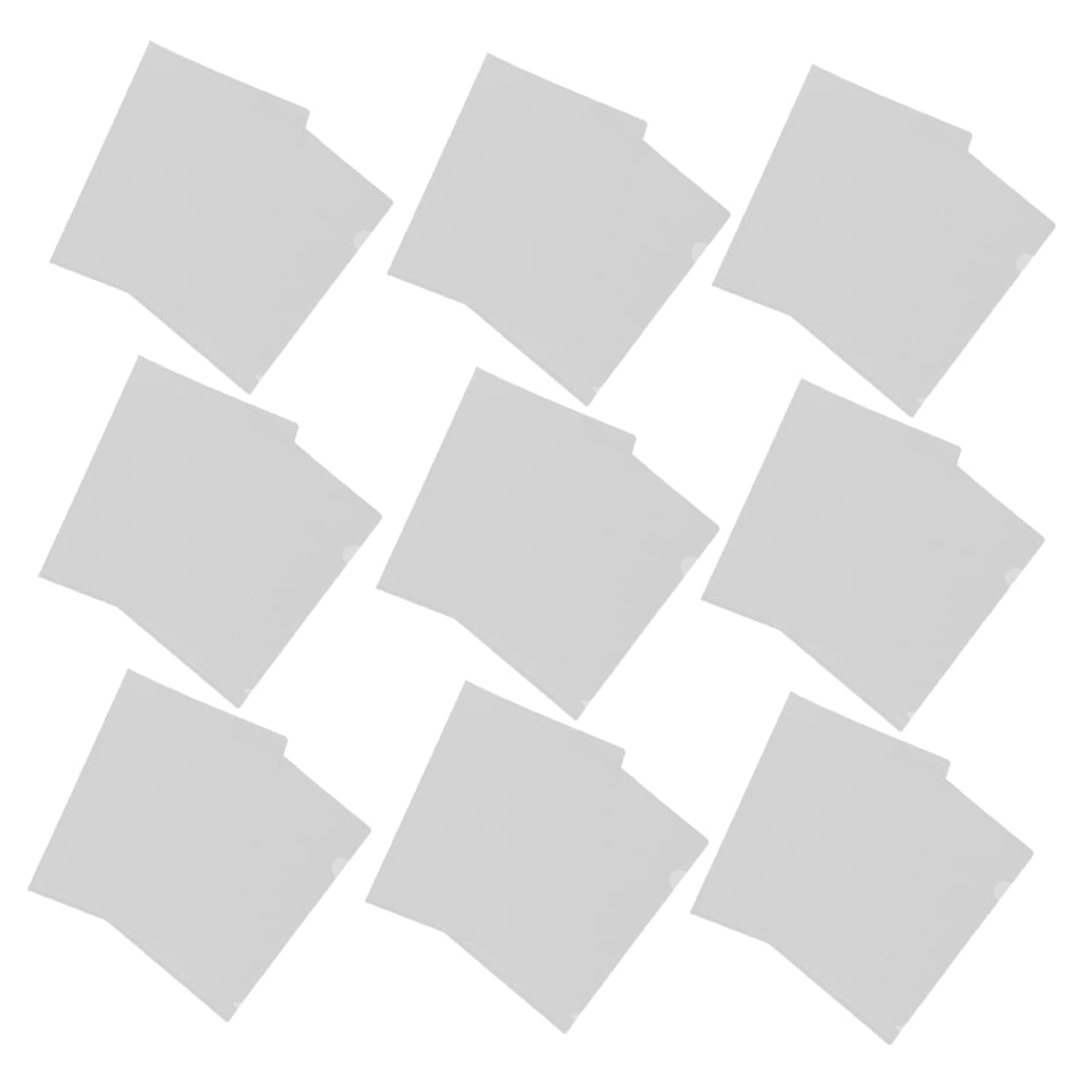 SHINEOFI 50piezas Unidades Carpeta Transparente De Plástico Resistente Para Documentos Funda Protectora Para Oficina Escolares y Archivos