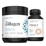 Smarter Skin Collagen - Triple Action Formula for Vibrant, Healthy Skin + Smarter Omega 3 Fish Oil -