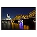 Produktbild Vliestapete Köln bei Nacht Premium, Größe: 290cm x 432cm