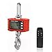 KKTECT Bilancia sospesa industriale pesante 1T 1000 kg Bilancia sospesa elettronica intelligente di alta precisione Bilancia a gancio elettronica wireless con display a scala LED intelligente (Rosso)