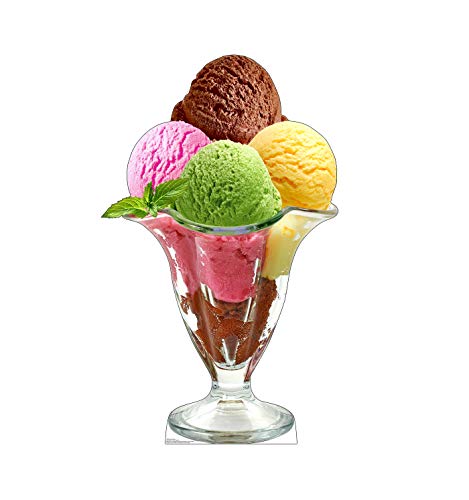 Image of Cardboard People Ice Cream Sundae Life Size Cardboard Cutout Standup