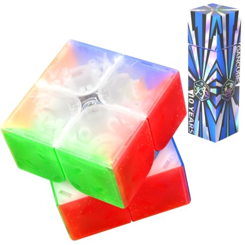Bukefuno GAN 251 Leap 2x2 Magnetic Stickerless Speed Cube 10th Anniversary