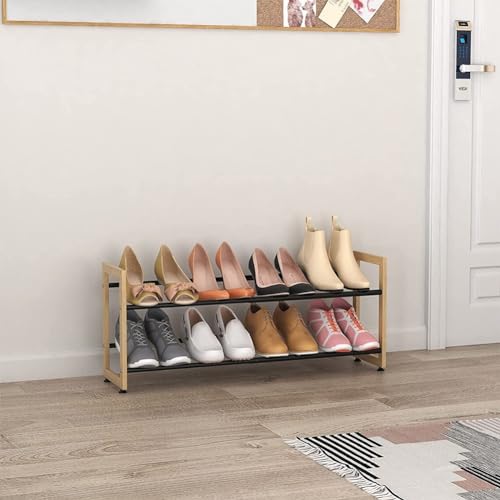 Étagère à chaussures empilable bois 2 niveaux Orga extensible - 2