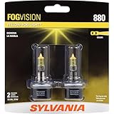 SYLVANIA - 880 Fog Vision - High Performance Yellow Halogen Fog Lights, Sleek Style &...