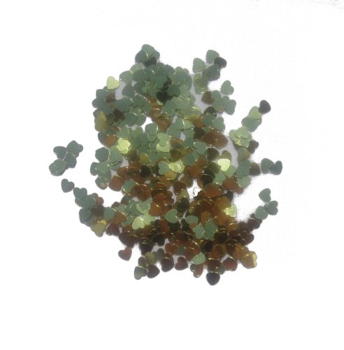 WGI Heart Confetti 14 grams - Gold (6 packs)