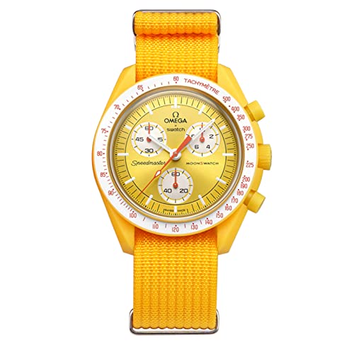 Stanchev, Cinturino di ricambio in nylon da 20 mm, per orologio Omega x Swatch MoonSwatch Speedmaster, Rolex, Seiko, 20mm