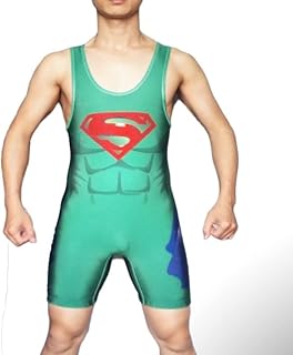 GSFLYSH Hombre Medias One Piece Custom Wrestling Singlet Sexy Weight Levantamiento Equipo de gimnasio