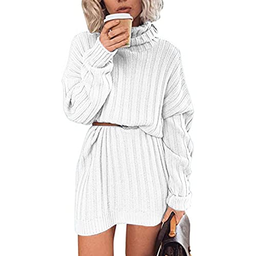 Robe pull décontractée col roulé pour femme active cherchant le confort - 3