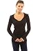 PattyBoutik Women's Hoodie Curve Hem Tunic Top (Black L)