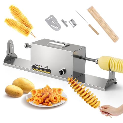 Coupe-Pommes de Terre en Spirale Électrique CGGOLDENWALL en Acier Inoxydable - 2