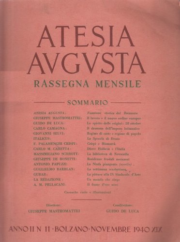 Atesia Augusta n. 11 - 1940
