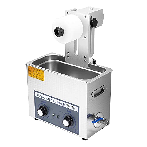 LMYYDES 6L Ultrasonic Vinyl Record Cleaner 7-12 Inch 4 Records Ultrasonic Vinyl Cleaning Machine，for Vinyl CD Jewelry, Coins, Metal Small Parts, Circuit Board, Lab Tools
