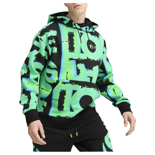 PUMA Mens Mapf1 Neon Energy Graphic Hoodie Casual Outerwear Casual - Black - Size XL3