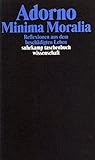  Gesammelte Schriften in 20 Bänden: Band 4: Minima Moralia. Reflexionen aus dem beschädigten Leben (suhrkamp taschenbuch wissenschaft)