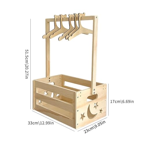 Cajas de madera para ropa de bebé y armario de almacenamiento 7