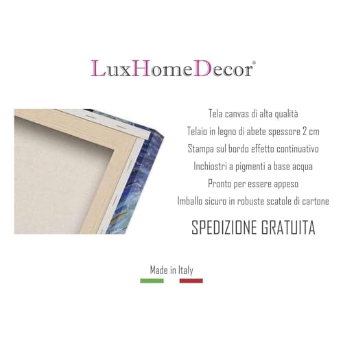 LuxHomeDecor Lot de 4 tableaux 30x30 cm - impression sur toile avec cadre en bois - Rome : Colisée, Saint-Pierre, Place d'Espagne et Trous Impériaux au coucher du soleil – vue 7