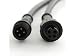 LEDJump Black 18AWG 4 Pin Waterproof Male Female Connector Cable RGB LED Strip with Rubber
