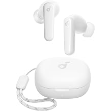 soundcore by anker p20i wireless bluetooth headphones in-ear 10 mm driver bluetooth 5.3 adjustable eq 30 hours playtime ipx5 waterproof 2 micros with ai can be used individually white