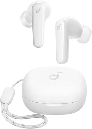 Soundcore by Anker P20i True Wireless Earbuds, 10mm Drivers with Big Bass, Bluetooth 5.3, 30H Long Playtime, Water-Resistant, 2 Mics for AI Clear Calls, 22 Preset EQs, Customization (White) asin的图片
