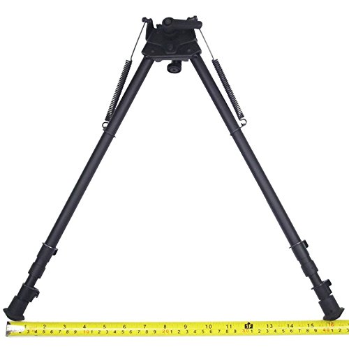 FeelRight 13-27 inch Long Range Bipod with Pivot Podlock Heavy Duty High Shockproof Swivel Style Bi-pod