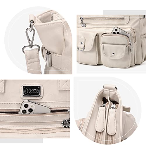 Image of KL928 Large Purses for Women Shoulder Bag Tote Handbags Stylish Vegan Leather Hobo Bags Ladies, A-Black-4 | Large