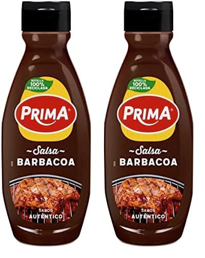 Prima Salsa Barbacoa Original con un toque ahumado. 750 g (Paquete de 2)