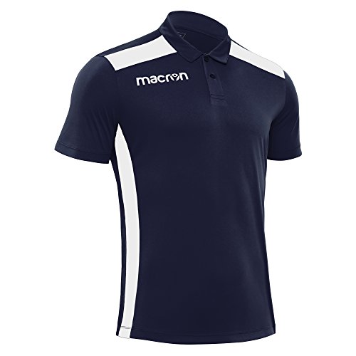 Preisvergleich Produktbild Macron Herren Polo Folk T-Shirt, Marineblau / Weiß, XXL