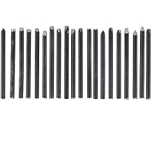 Jewelry Anvil Chisel Set, 20-Piece Metal Stamp Punch Kit for Pattern Making, Carving Tools for Gold, Silver, Copper, Brass, Professional Engraving Tool Set