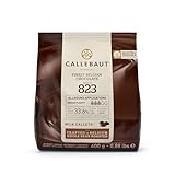Callebaut 823 Finest Belgian Milk Chocolate Couverture Callets 33.6% Cocoa 400g