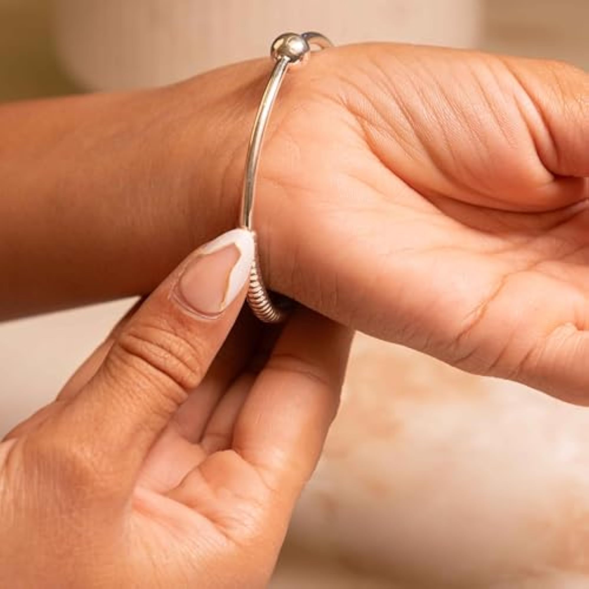 Women's Moh Intricate Ball Everyday Bangle, Elegant Design