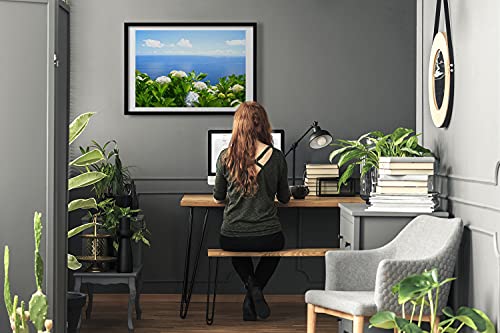 Tableau photo affiche peinture cadre en bois 70x50 cm pour décoration murale maison