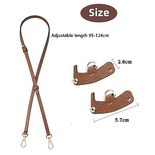 Chispee Conjunto de alça de ombro de couro, bolsa de transformação, extensor de alça de couro, alças
