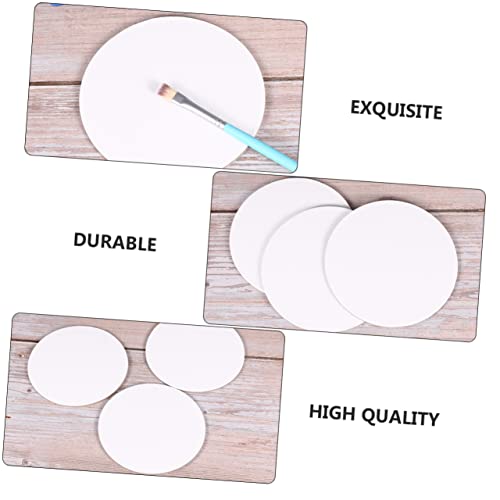 FAVOMOTO 30 Peças Placa De Pintura a Óleo Redonda Quadros De Pintura Em Tela Placa De Tela De Tinta