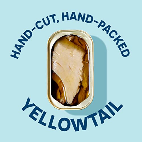 Wild Planet Wild Yellowtail Fillets In Organic Extra Virgin Olive Oil, Skinless & Boneless, Tinned Fish, 4.4 Ounce, 6 Pack #TOP1