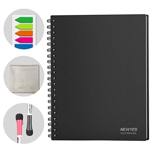 NEWYES Whiteboard Notebook Meeting Notebook Everlasting Dry Erase Board Letter Size