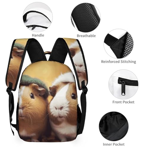 Carry on Backpack,Cute Guinea Pigs Print Backpack,classical Travel Backpack,backpack with Pocket,unisex Travel Work Bag4