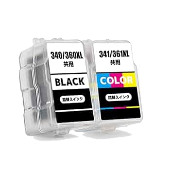 Canonインクカートリッジ　BC-340XLブラック/BC-341XLカラー Amazon.co.jp: キヤノン Canon 純正 インクカートリッジ BC