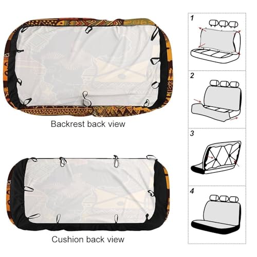 Funda de asiento trasero universal y protector antideslizante para coche 3