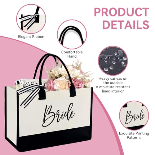 Bolsa de lona resistente para decoración de boda y obsequio de compromiso 2
