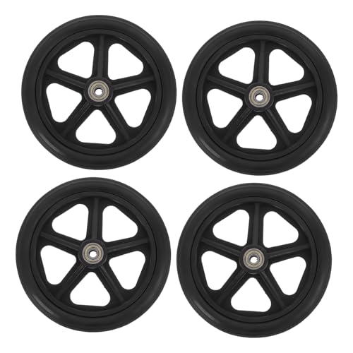 GLEAVI 車椅子用ホイール ユニバーサル交換用前輪 滑り止めキャスター 高耐久性ベアリング 車椅子アクセサリー ポータブル使用 高齢者向け