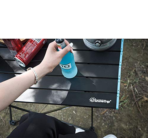 YOSOGO Portable Camping Table, Folding Compact Lightweight Aluminum Table Top with Easy to Carry Storage Bag - Perfect for Outdoor Camp, Picnic, BBQ, Hiking. Beach