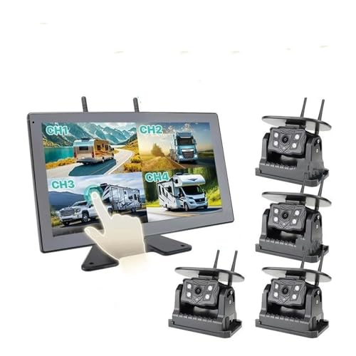 Moniteur DVR sans fil 10.1 pouces et sa caméra magnétique solaire 4 canaux