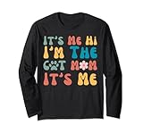 Photo Gallery compleanno it s me hi i m the cat mom it s me maglia a manica Photo Gallery compleanno it s me hi i m the cat mom it s me maglia a manica