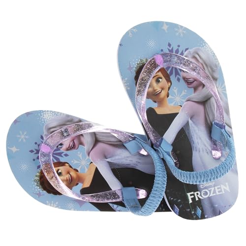 Image of Disney Girls Boys Character Flip Flops Sandals Kids Water Shoes - Minnie Mickey Moana Toy Story Frozen Cars Encanto Princess Thong Beach Slides Slip On Quick Dry (Toddler-Little Kid)