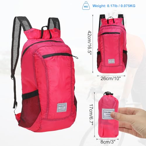 Mochila de senderismo ligera y plegable 15L-20L miniatura 2