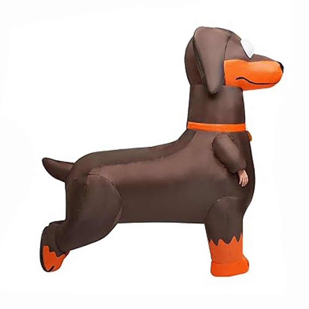 Disfraz Inflable De Perro Salchicha para Adulto, De Cuerpo Completo, para Fiesta Temática De Cosplay De Animales.