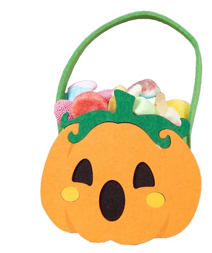 Rubies Saco feltro porta-doces abóbora para meninos e meninas, acessório, complemento para disfarce, truque ou tratamento para Halloween, carnaval e festas