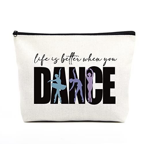 fkovcdy Ballet Dance Bag with Makeup Compartment